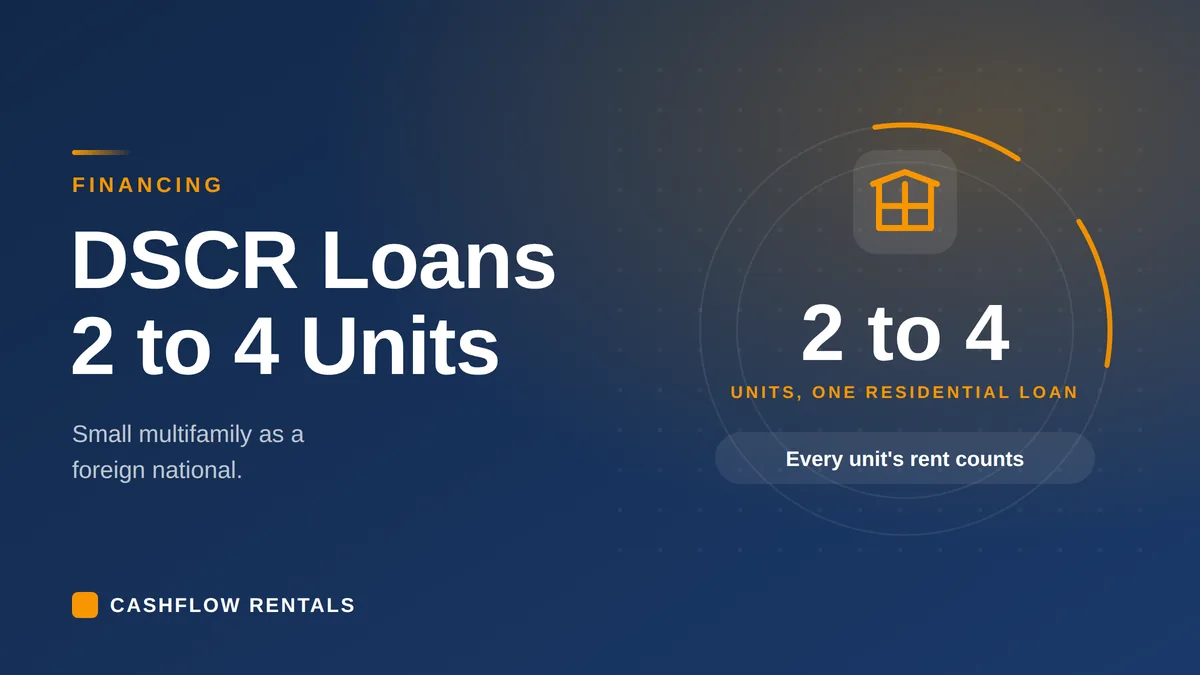 Financing a 2 to 4 unit small multifamily property with a foreign national DSCR loan